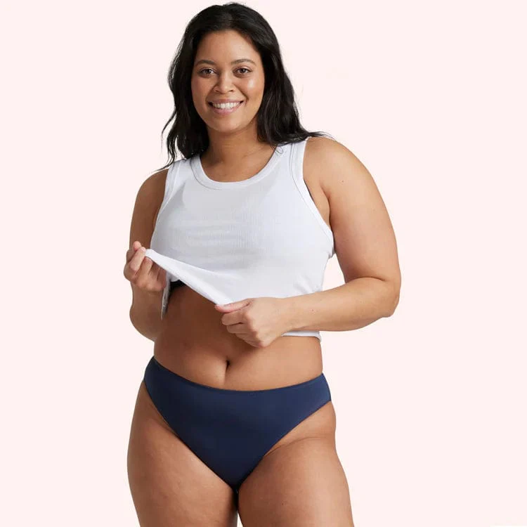Love Luna Period Swim Bikini Brief - Black - Image 2