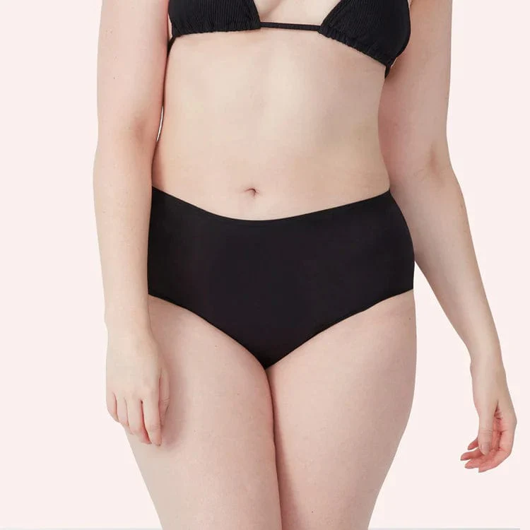 Love Luna Period Swim Full Brief - Black