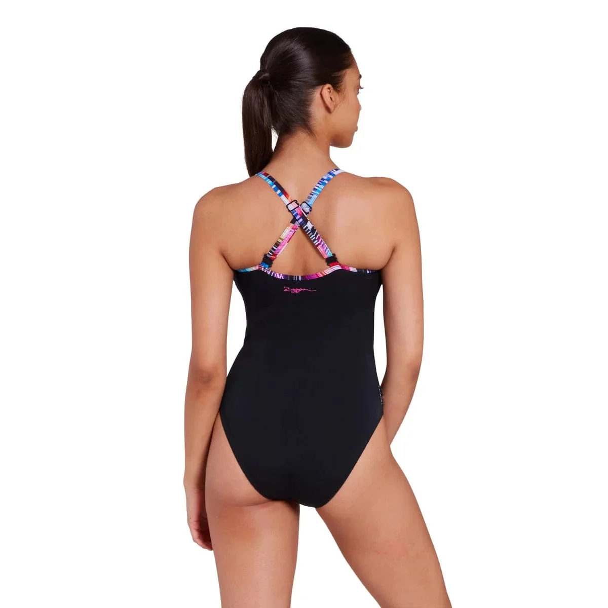 Zoggs Prism Geo Multiway 1 Piece Swimsuit - Image 4
