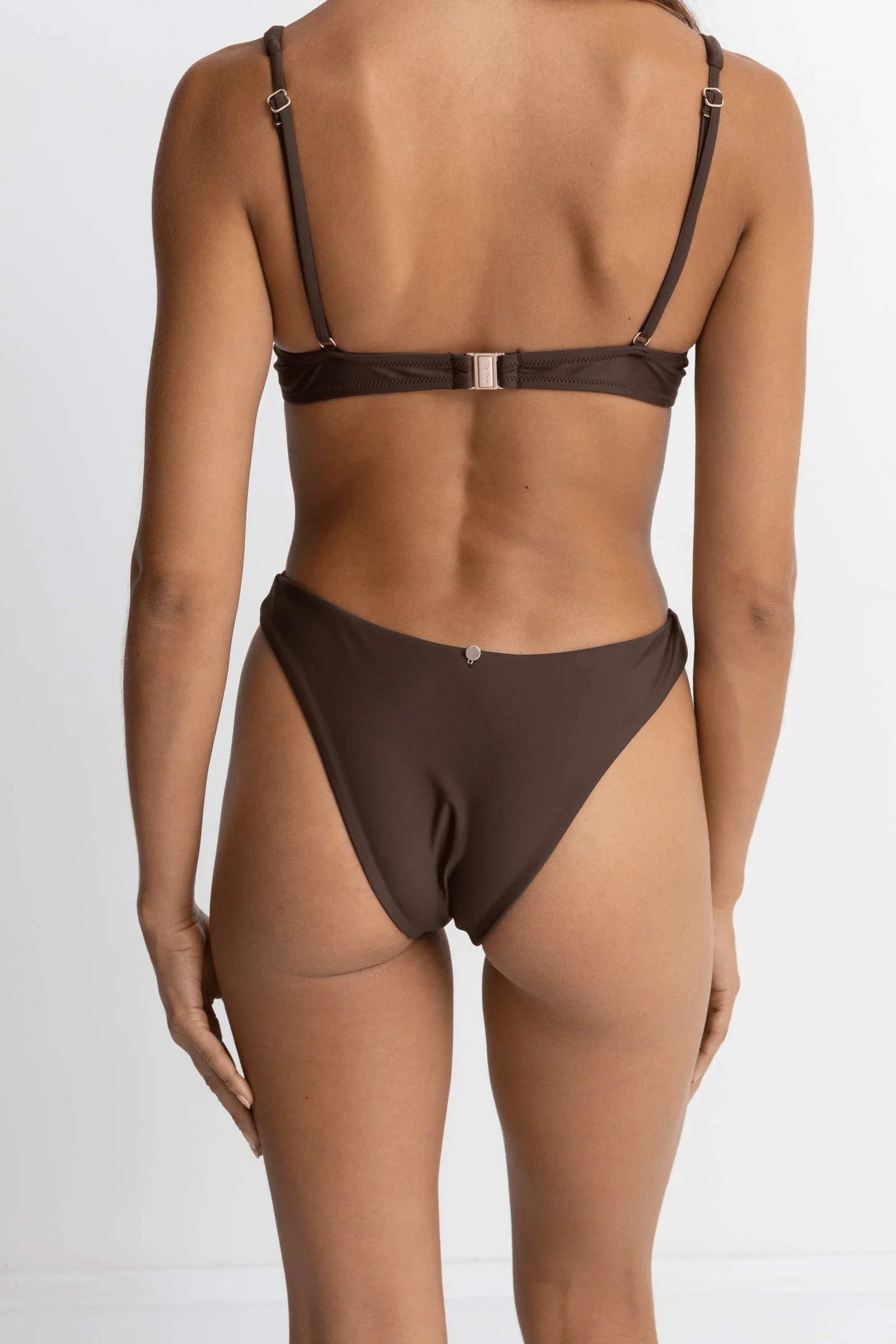 Rhythm Classic Hi Cut Pant- Chocolate - Image 4