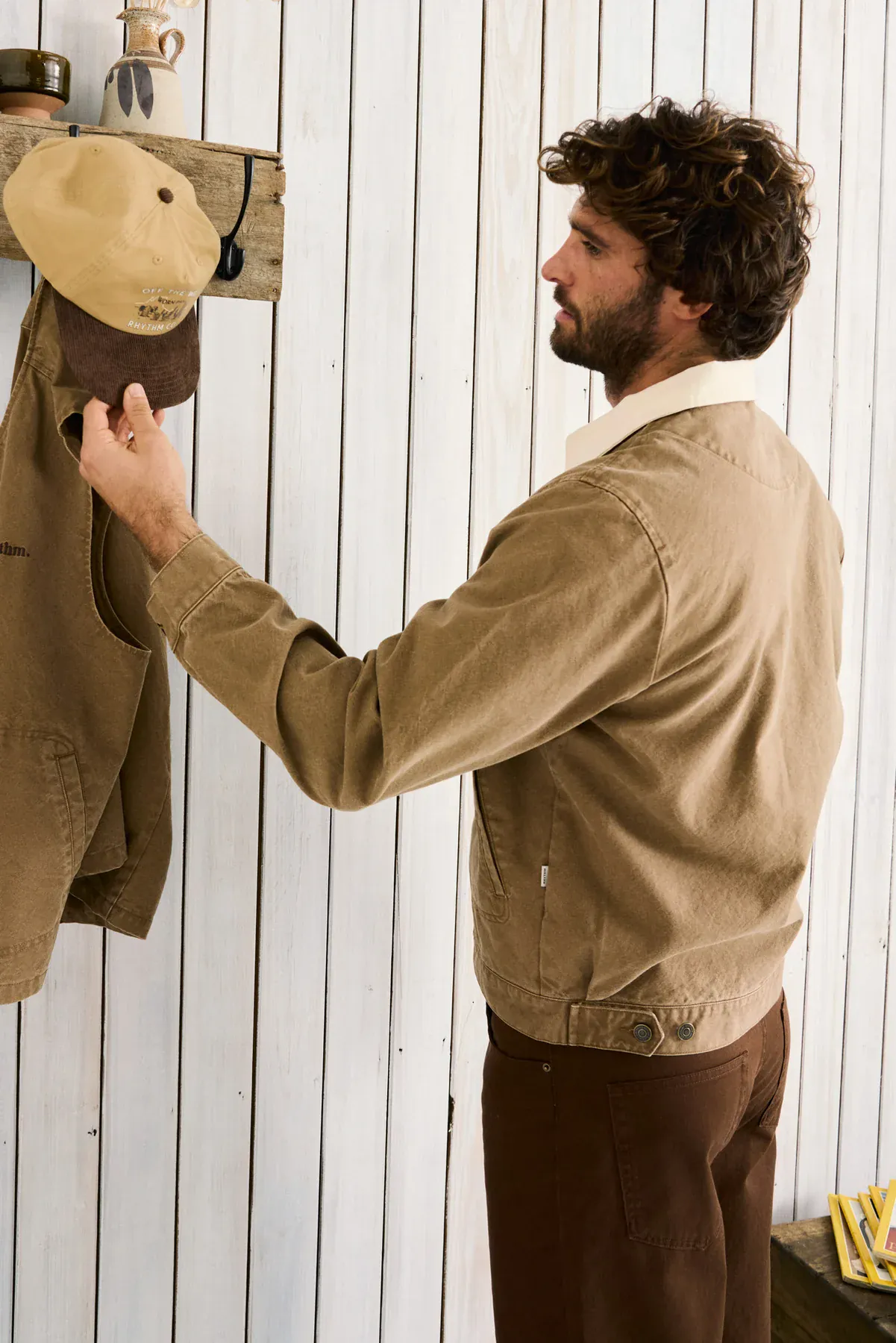 Rhythm Cultivation Canvas Jacket - Camel - Image 2
