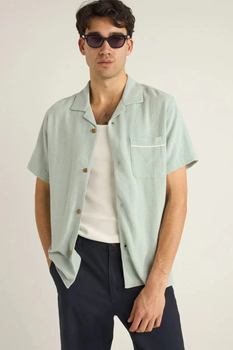 Rhythm Daytona SS Shirt- Teal