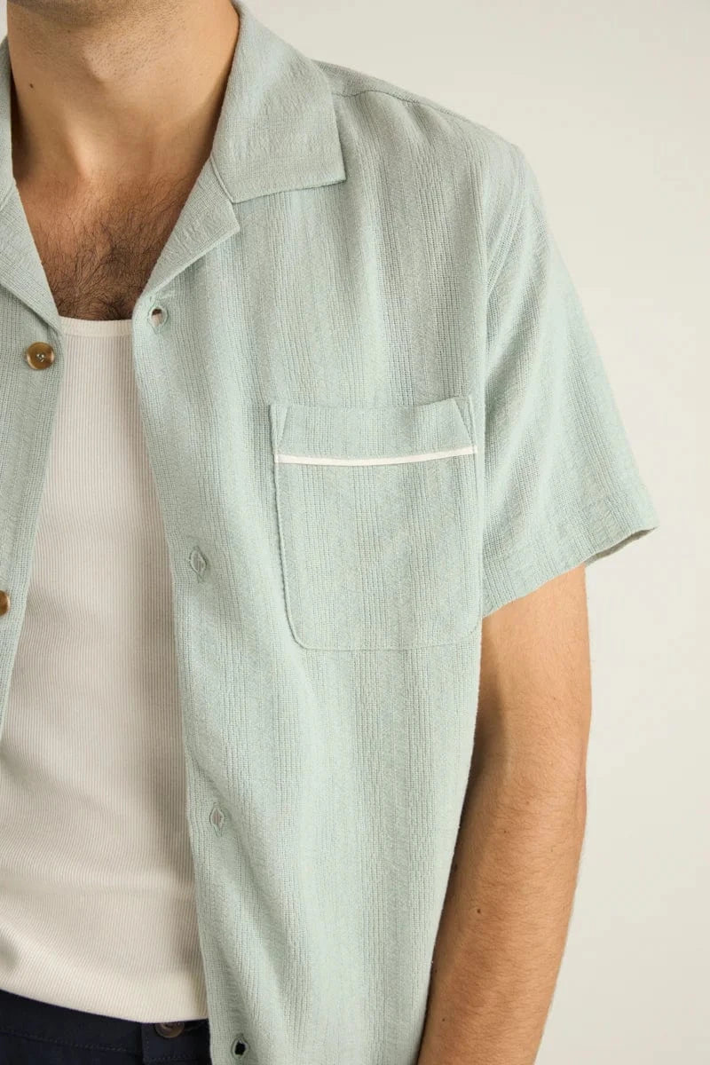 Rhythm Daytona SS Shirt- Teal - Image 4