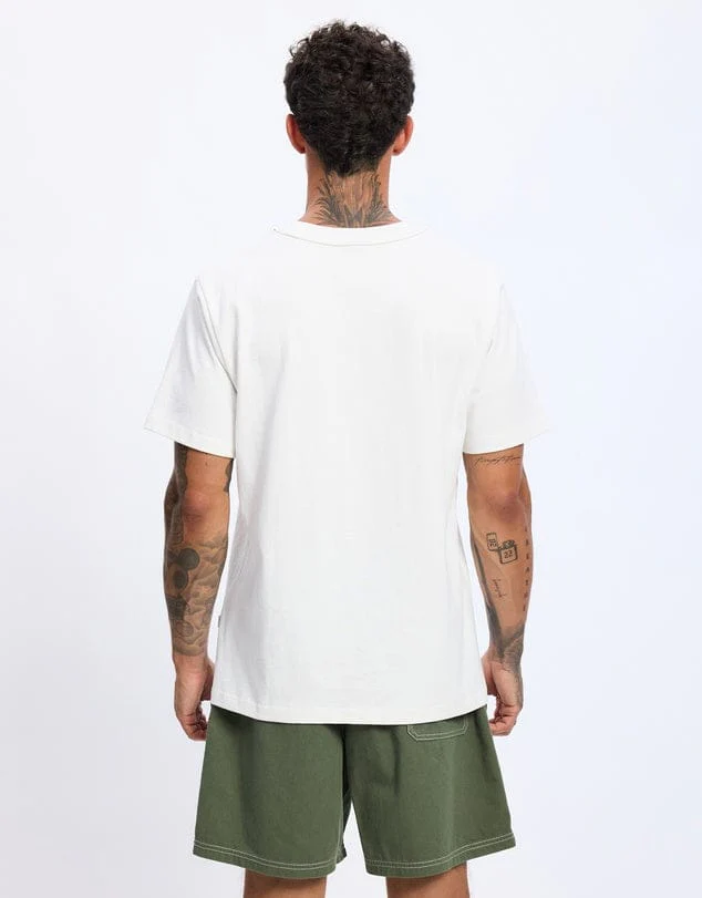 Rhythm Flagship Vintage Short Sleeved T-Shirt - Ecru - Image 2