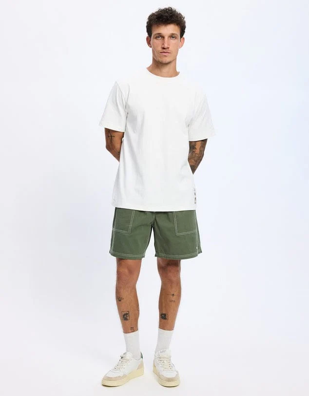Rhythm Flagship Vintage Short Sleeved T-Shirt - Ecru - Image 4
