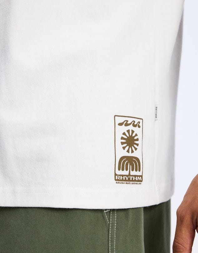 Rhythm Flagship Vintage Short Sleeved T-Shirt - Ecru - Image 5