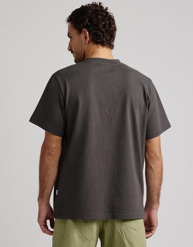 Rhythm Heavy Vintage Pocket Emblem SS T-Shirt - Charcoal - Image 2
