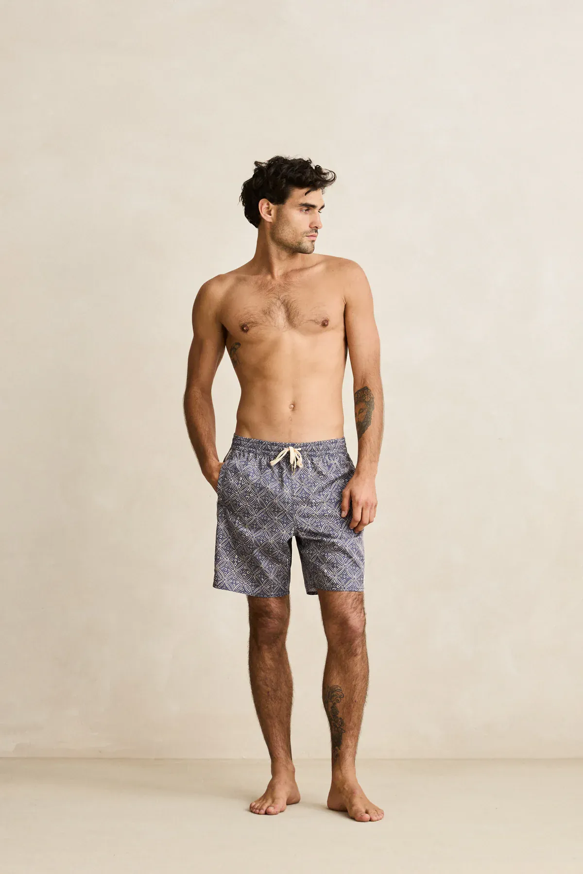 Rhythm Heritage Java Beach Short - Navy