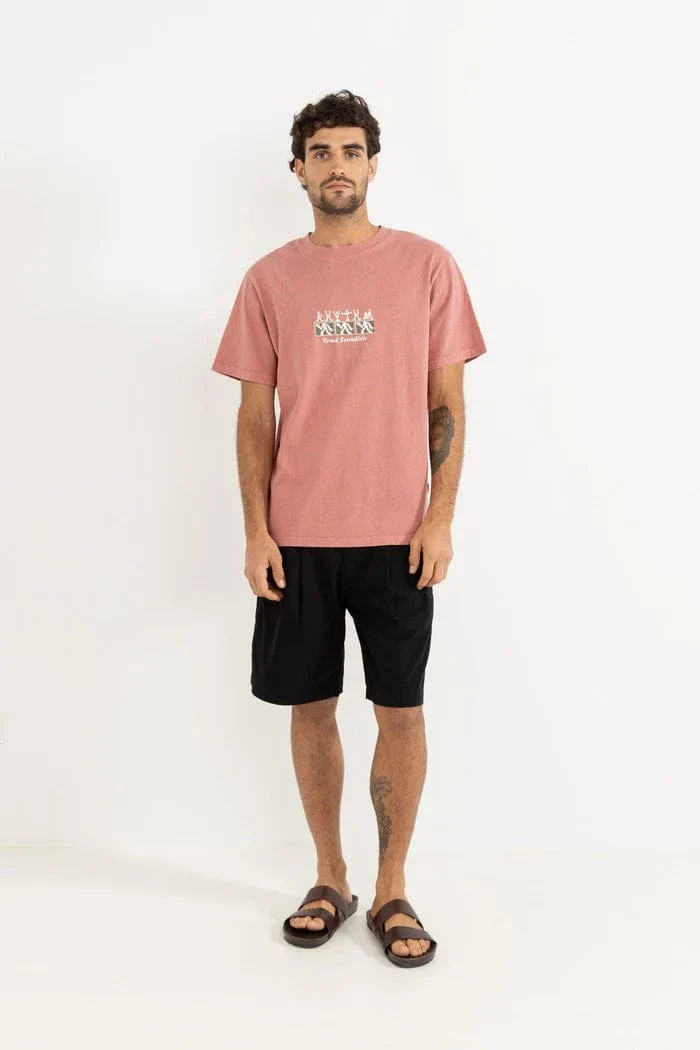 Rhythm Sound Specialist Vintage SS T-Shirt - Dusty Rose - Image 5