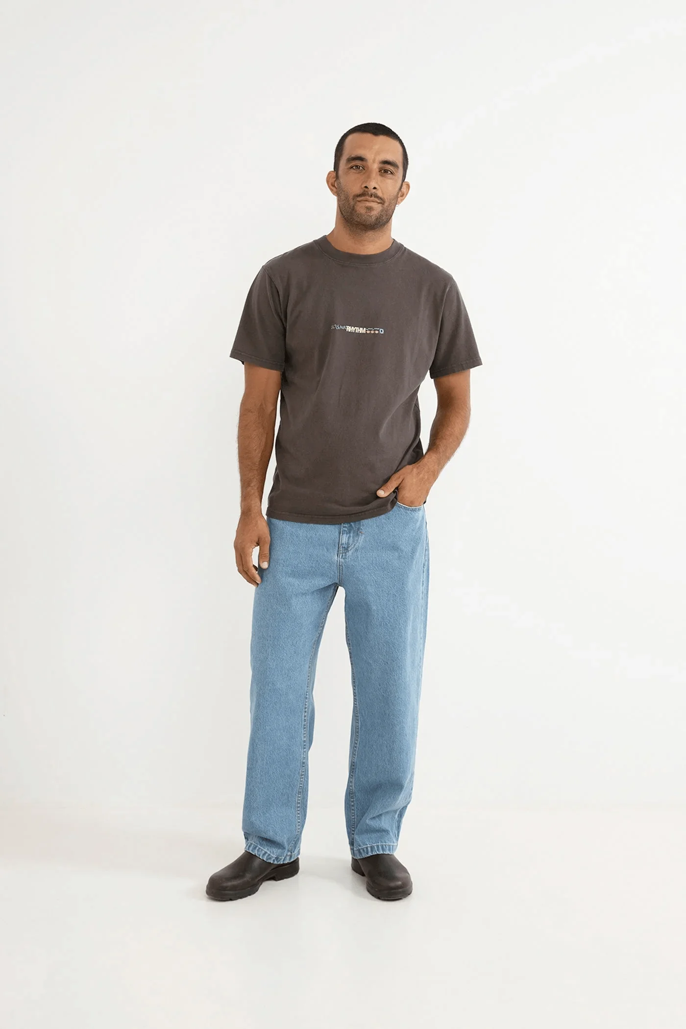 Rhythm Subterranean Vintage SS T-Shirt - Vintage Black - Image 4