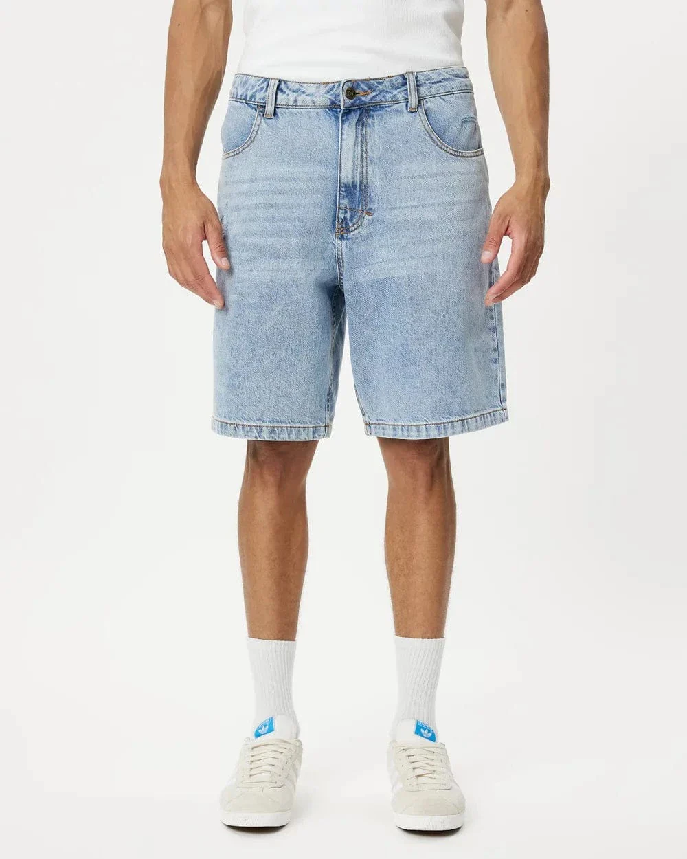 Rhythm Subtle Distress Short - Blue