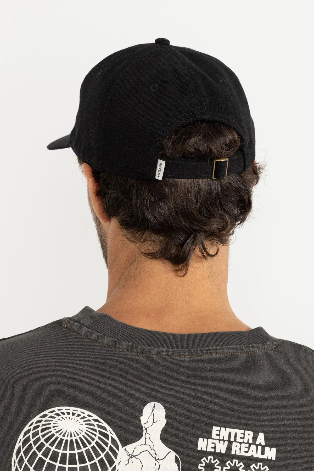 Rhythm Essential Brushed Twill Cap - Black - Image 2