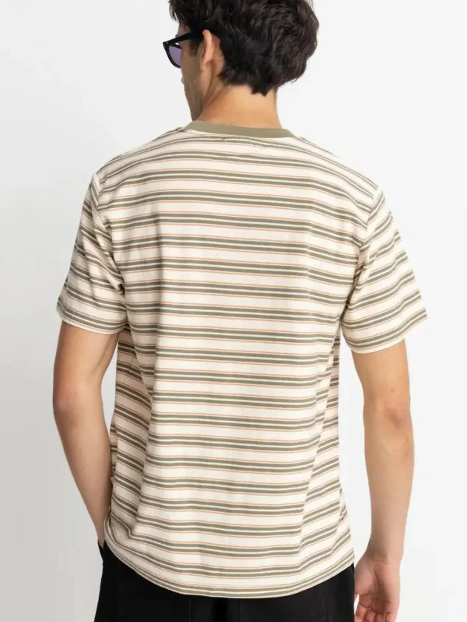 Rhythm Vintage Stripe SS T-Shirt - Natural - Image 2