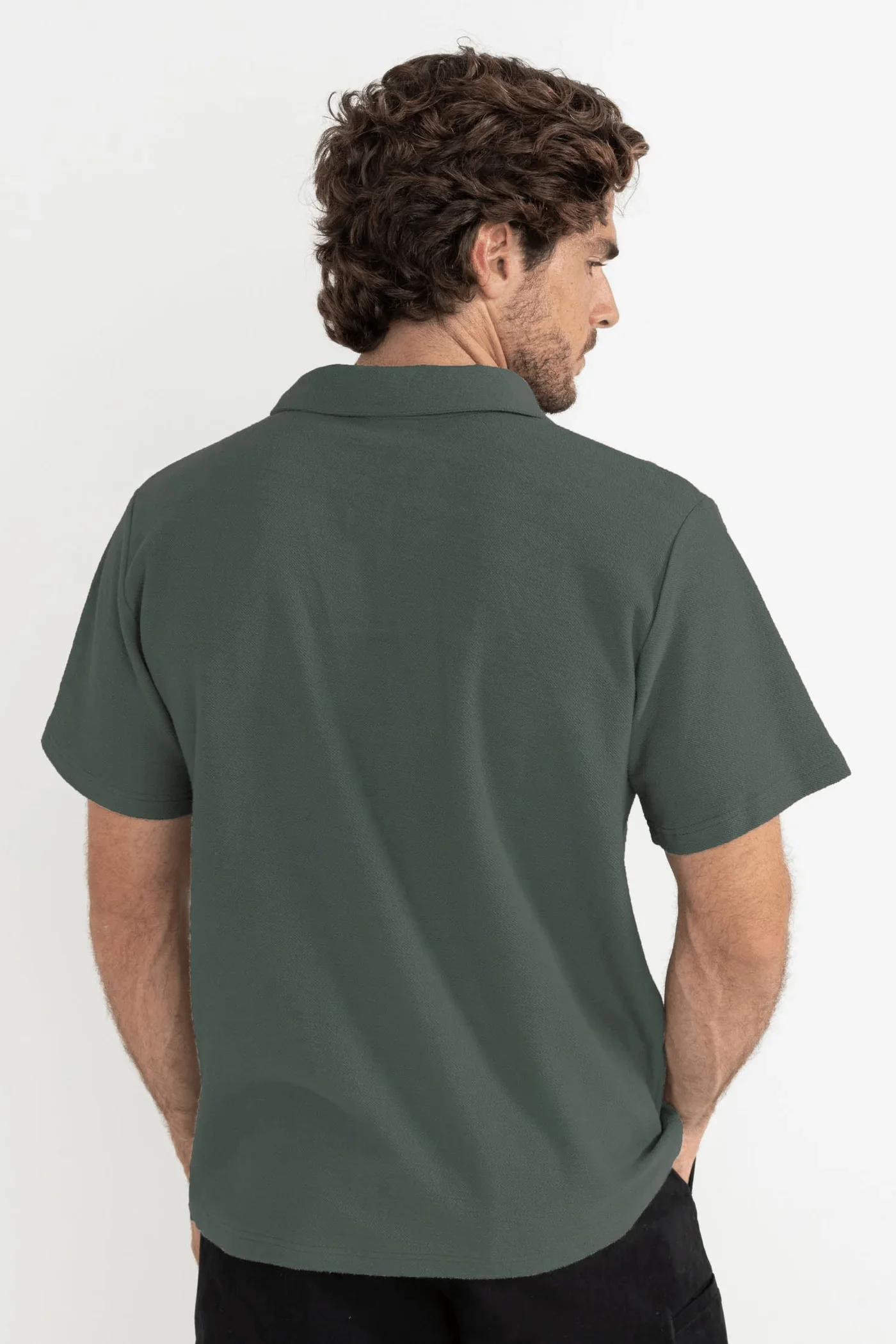 Rhythm Vintage Terry Polo - Silver Pine - Image 4