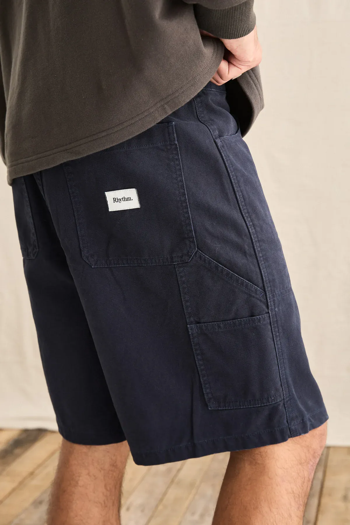 Rhythm Washed Canvas Short - Midnight - Image 2