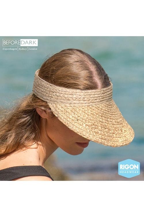 Tina M Noosa Raffia Visor Hat