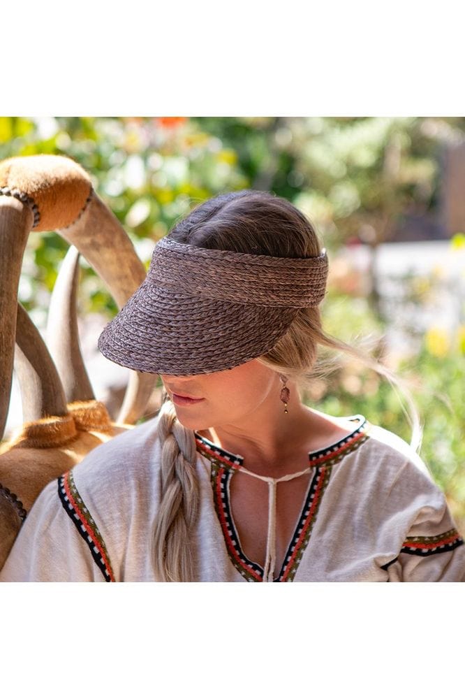 Tina M Noosa Raffia Visor Hat - Image 2