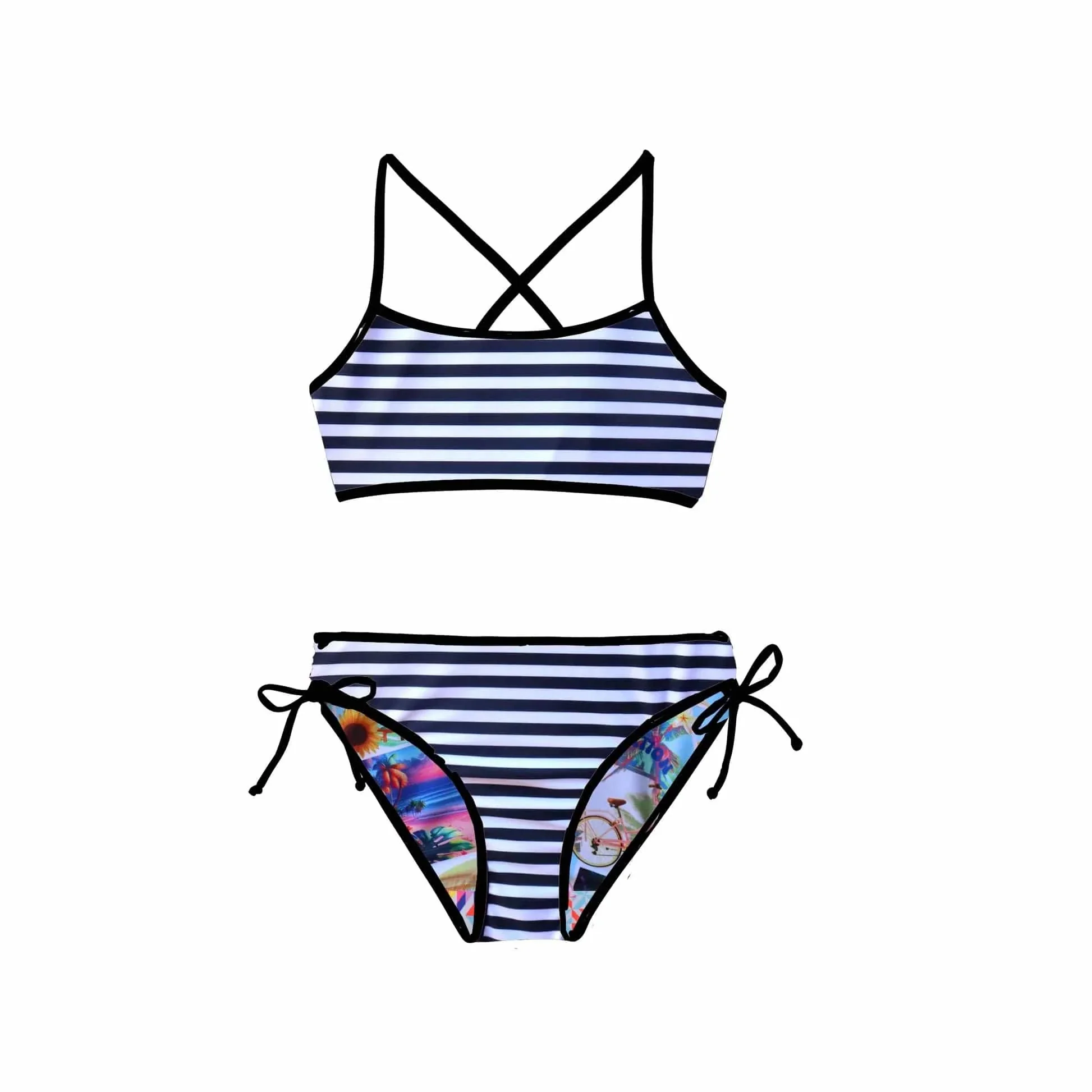 Salty Ink Girls Vacay Reversible Bikini - Vacay - Image 8
