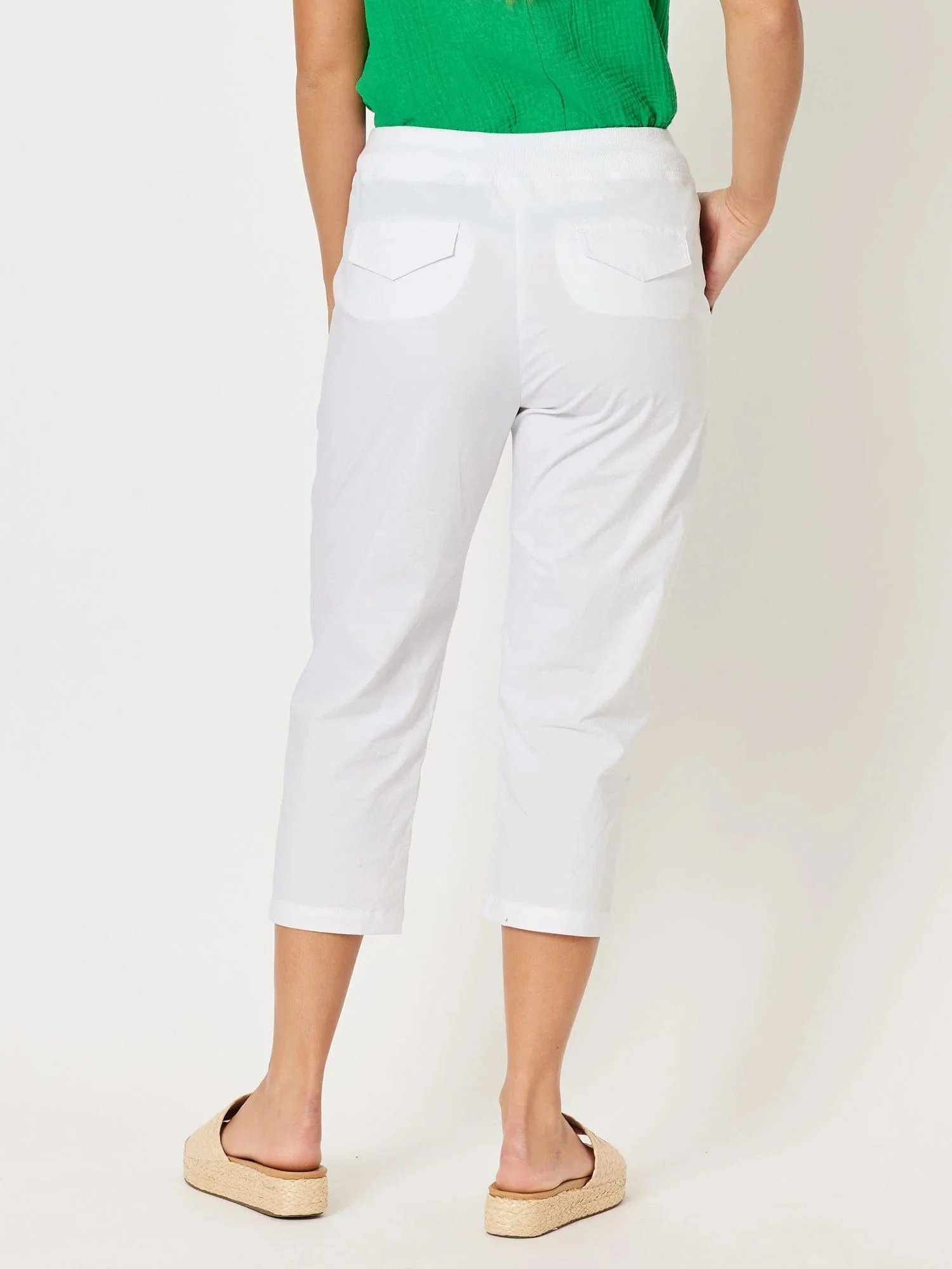 Threadz Santorini Cotton Crop Pant - Image 4