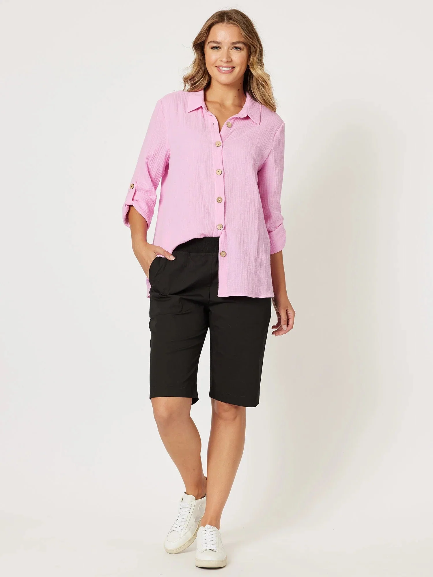 Threadz Santorini Cotton Pull On Shorts - Image 3