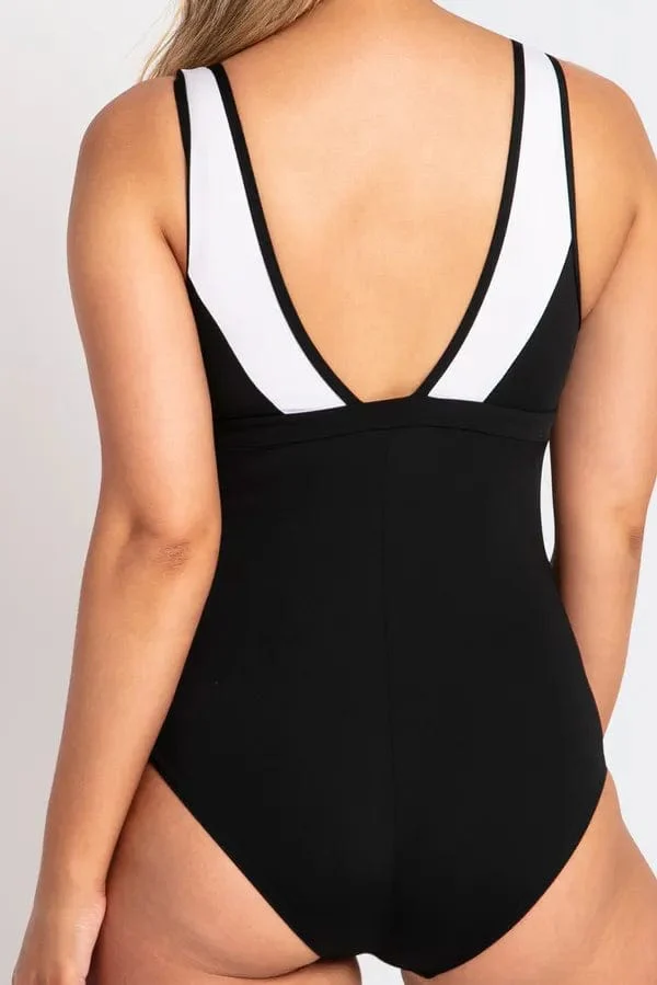 Scoop Rouch Mastectomy One Piece - Black - Image 3