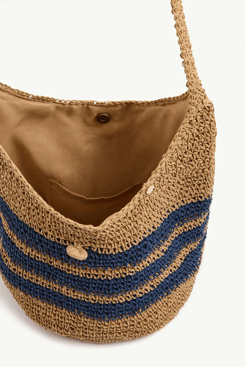 Sea Level Anchor Beach Bag - Natural /Denim - Image 3