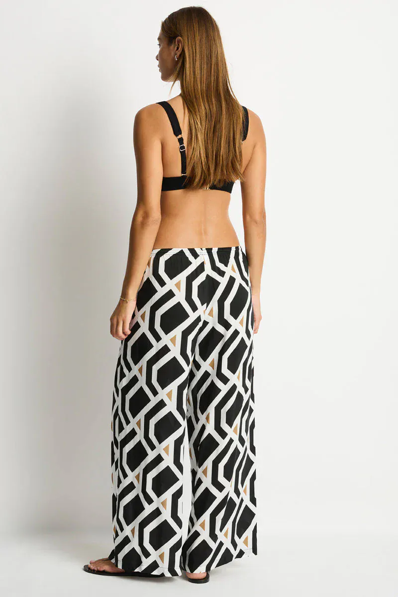 Sea Level Costa Surf Pant - Black Print - Image 4