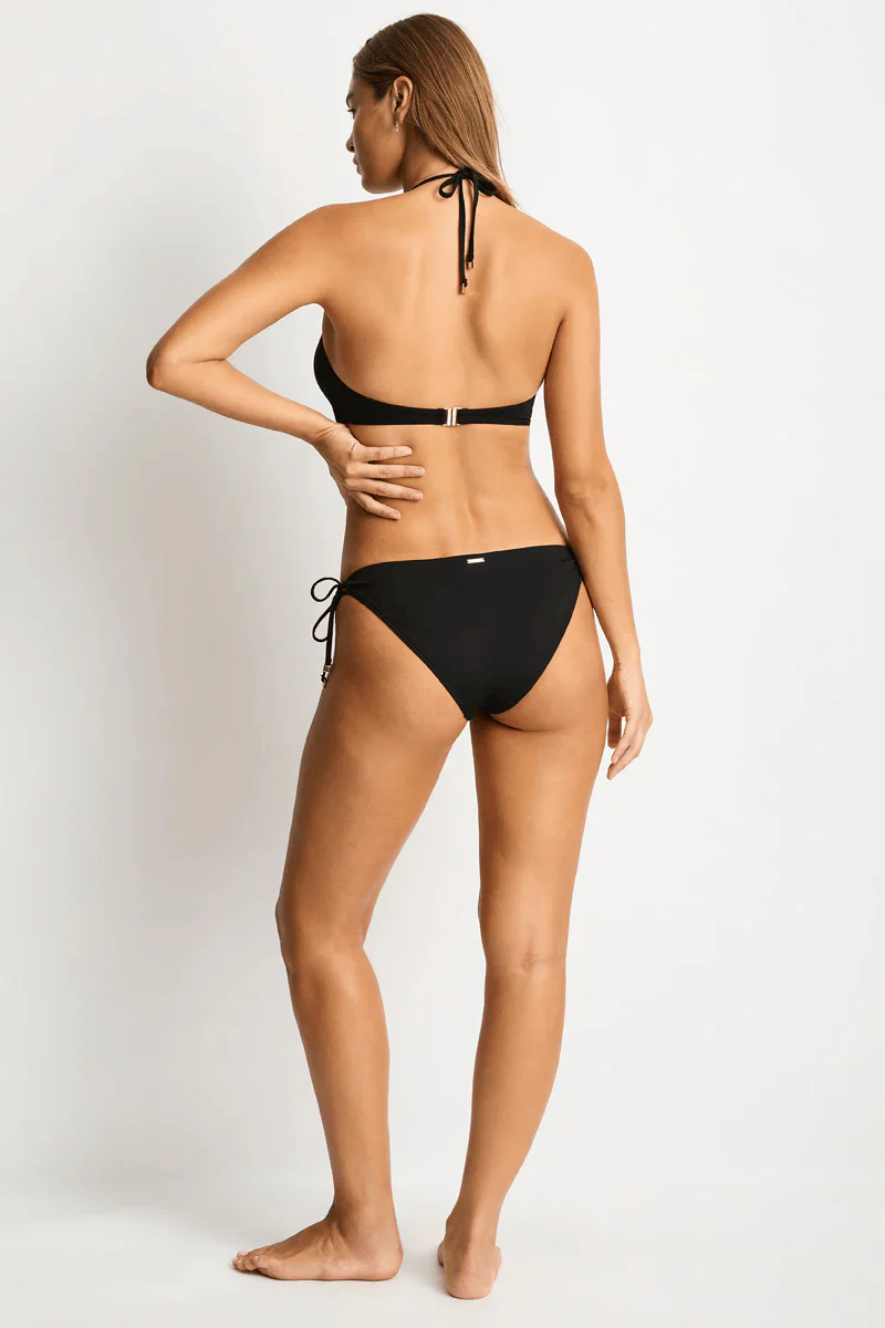 Sea Level Elysian Tie Side Cheeky Pant - Black - Image 2