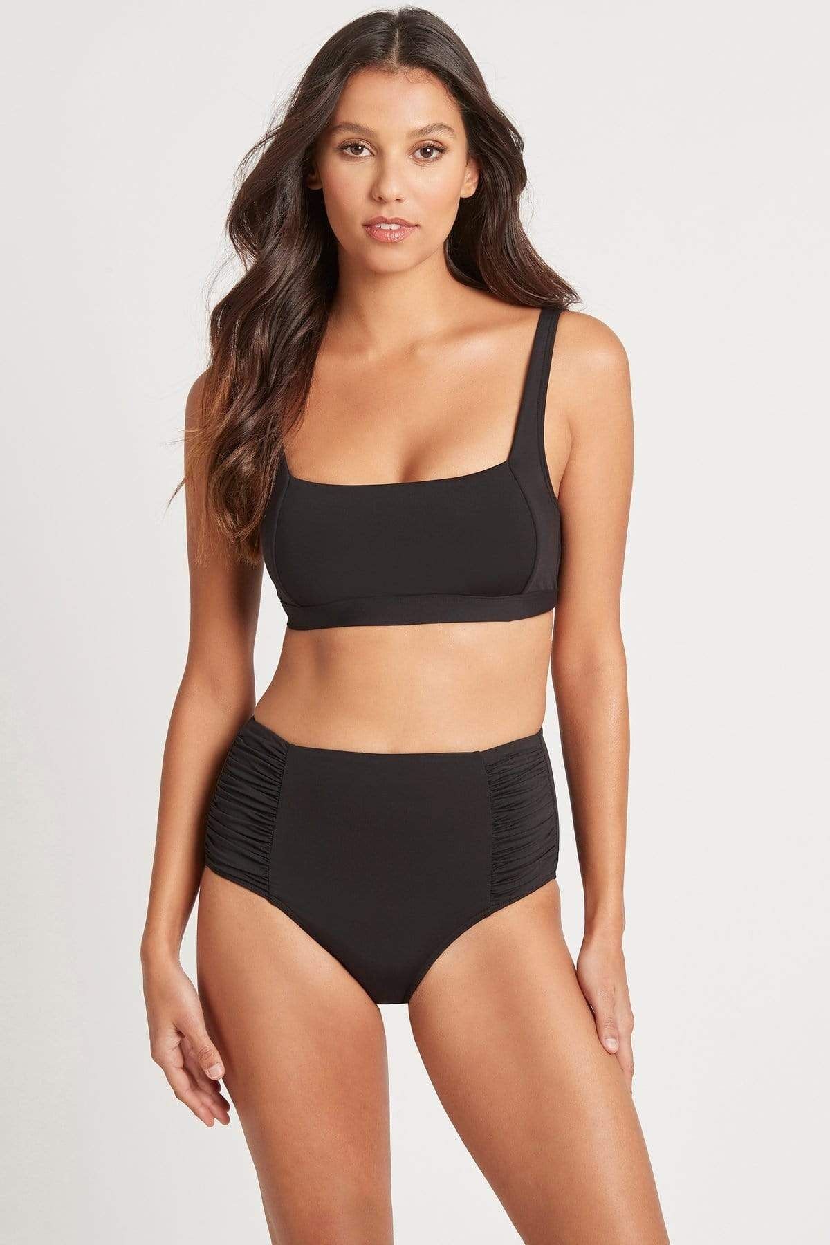 Sea Level Essentials Gathered Side High Waist Pant