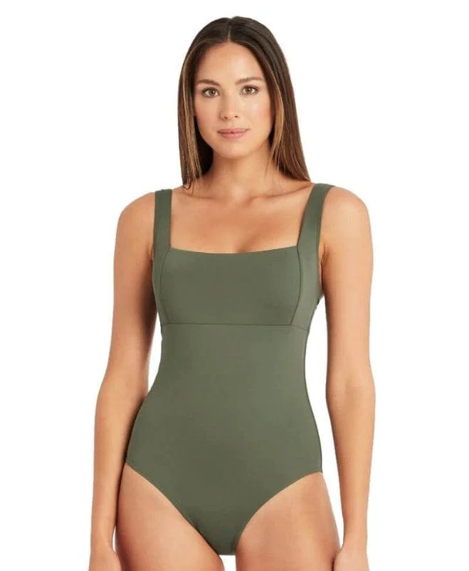 Sea Level Essentials Square Neck One Piece - Image 2