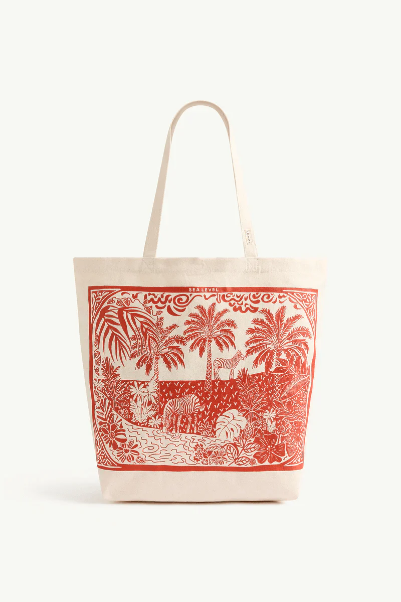 Sea Level Jungle Beach Tote Bag - Tango