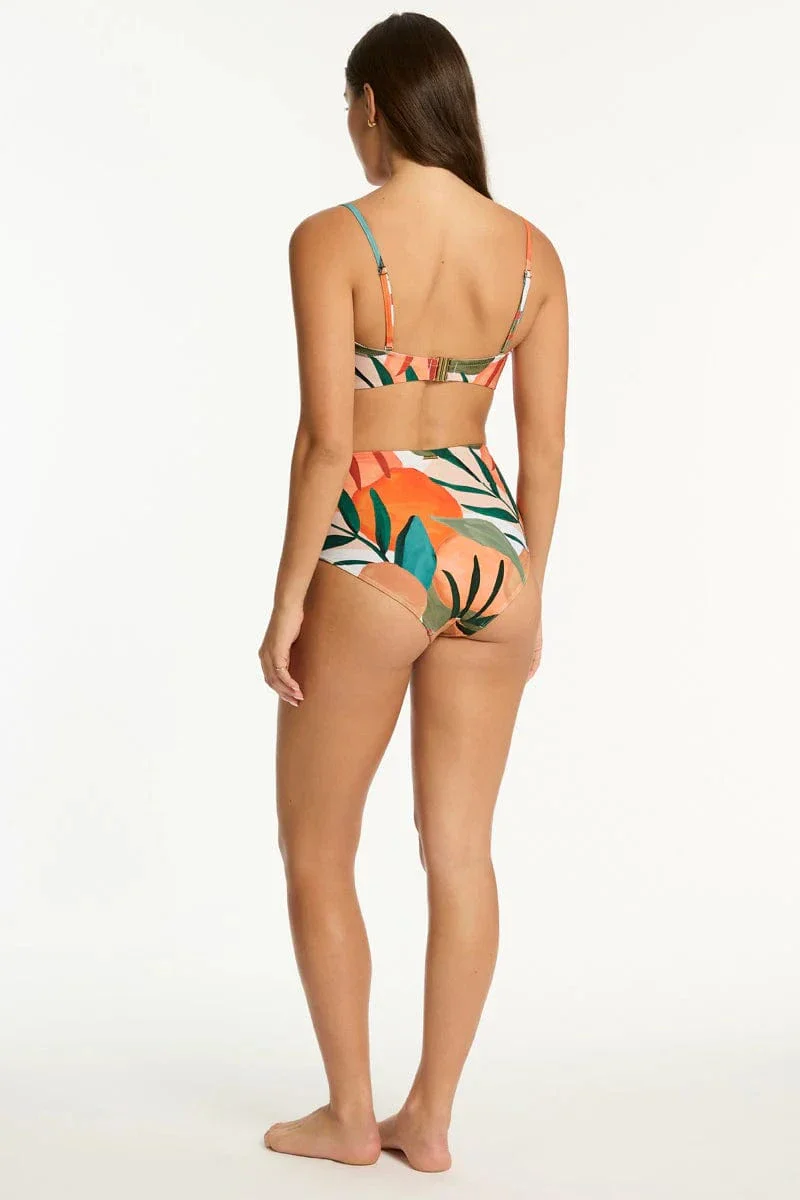 Sea Level Tropaluxe Twist Bandeau - Khaki - Image 4