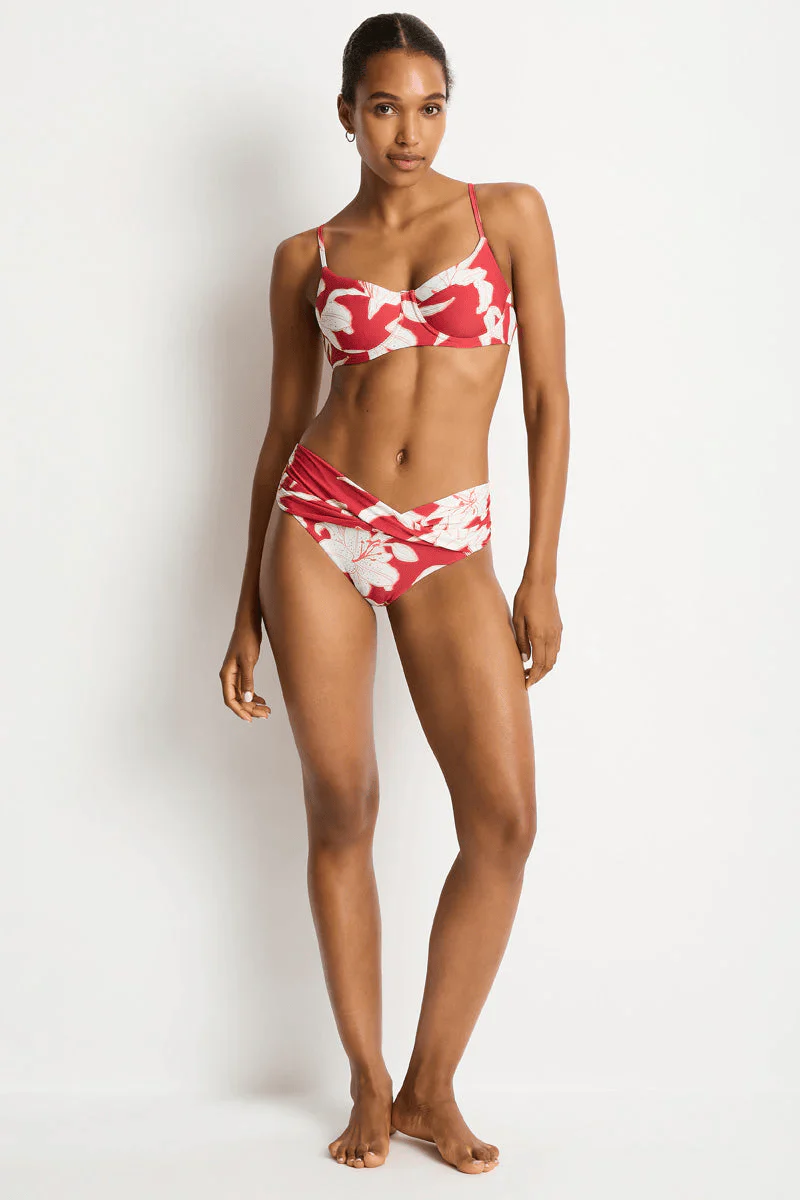 Sea Level Veridian Balconette Bra - Ruby