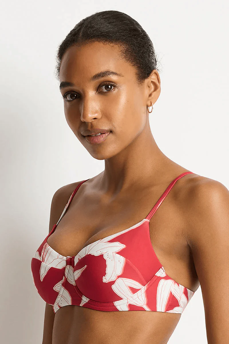 Sea Level Veridian Balconette Bra - Ruby - Image 2