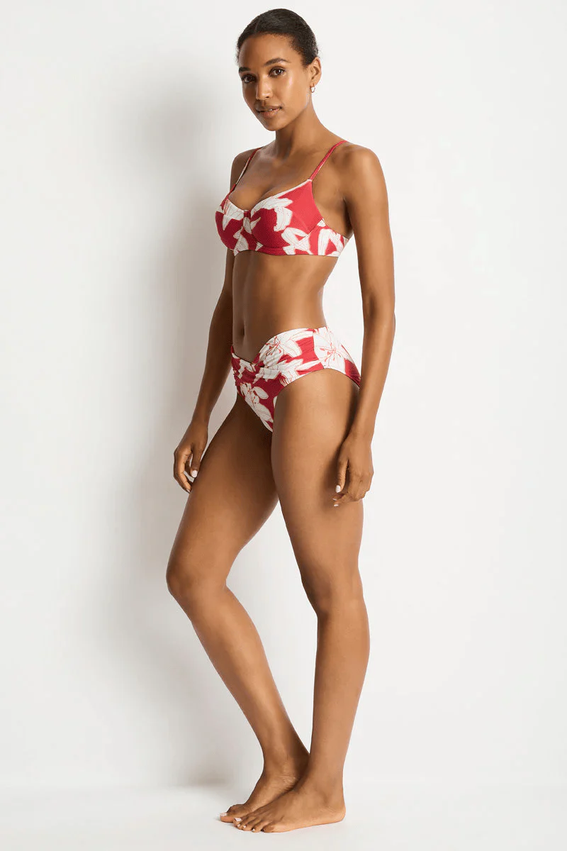 Sea Level Veridian Balconette Bra - Ruby - Image 4