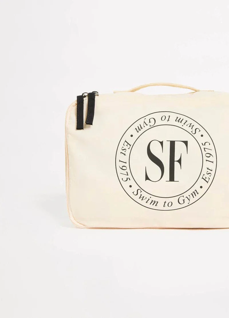 Seafolly 1975 Foldable Packing Cubes- Ecru - Image 3