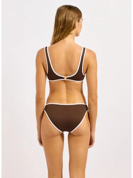 Seafolly Beach Bound Ring Front Tank - Dark Chocolate - Image 3