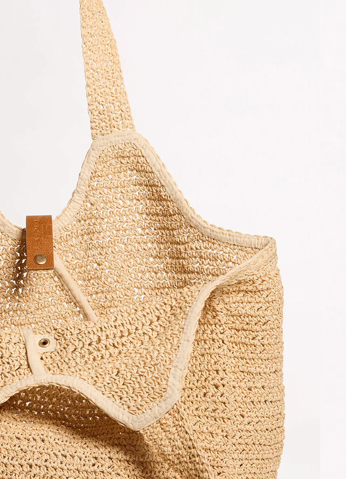Seafolly Carried Away Mirage Woven Tote Bag - Natural - Image 3