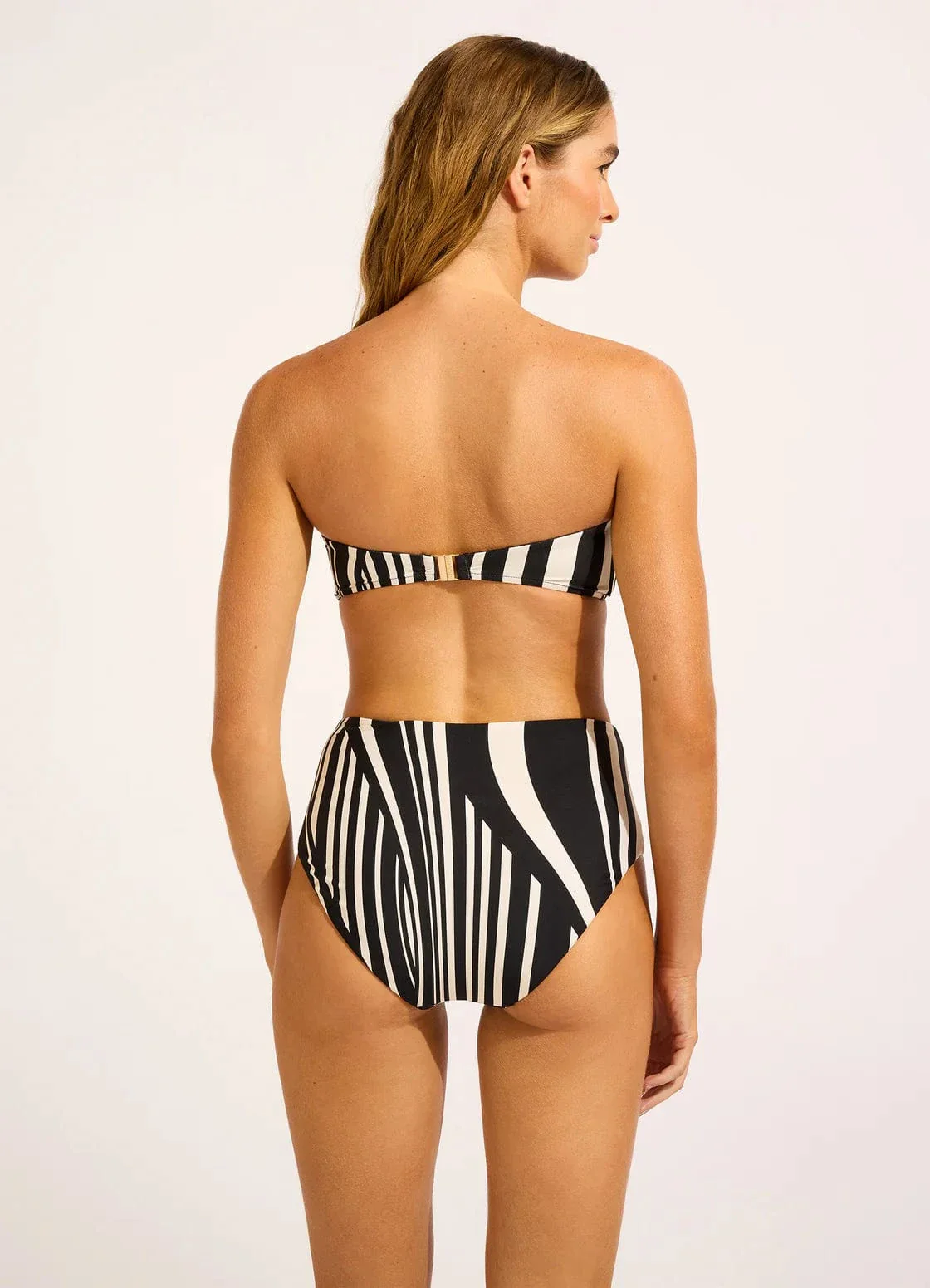 Seafolly Coastline High Waisted Pant - Black - Image 4