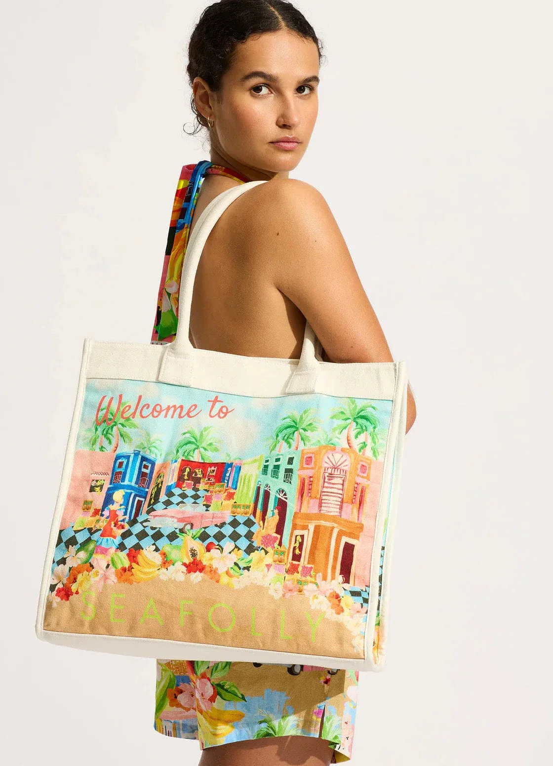 Seafolly Cuba Tote Bag - Turquoise