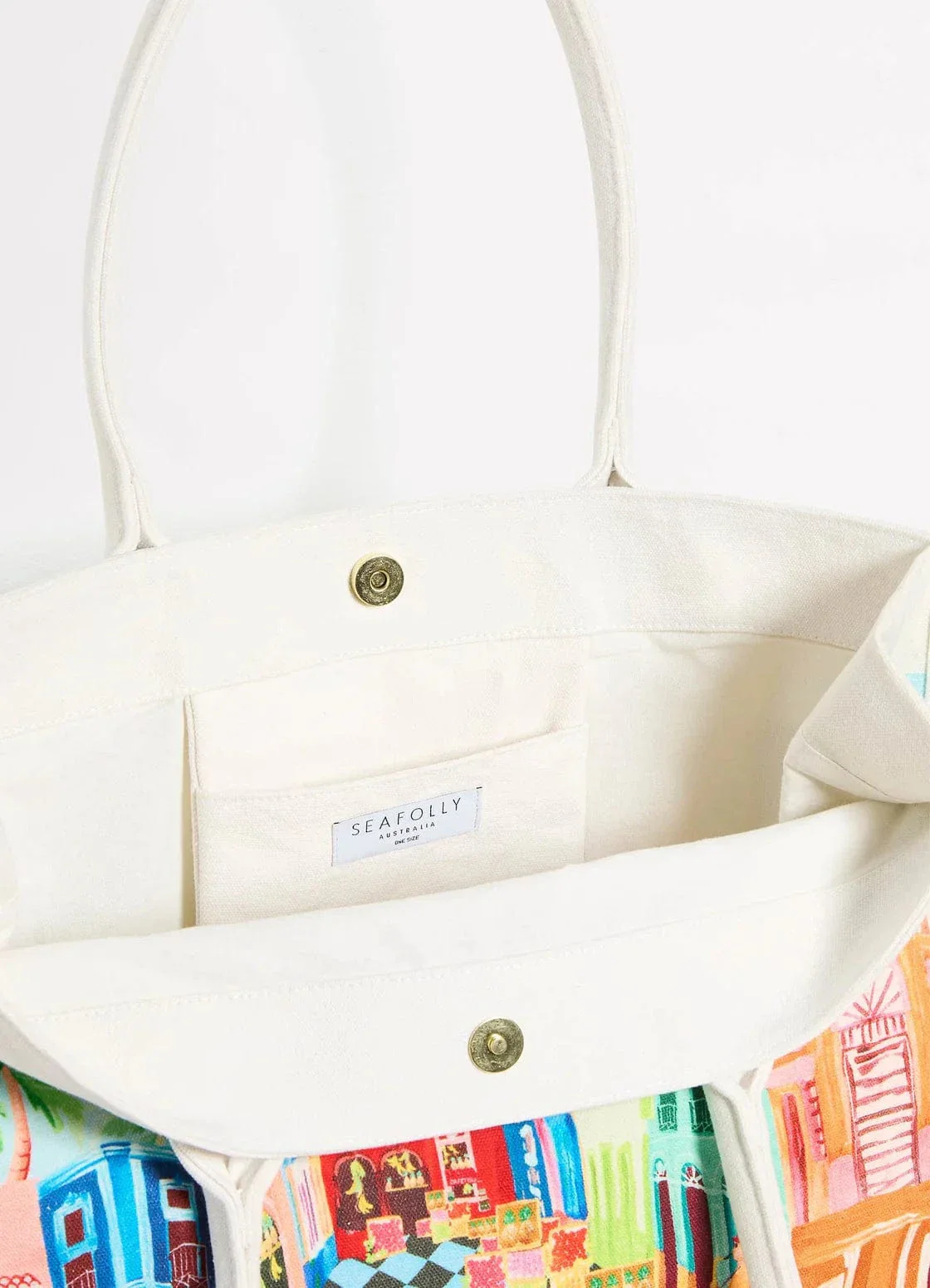 Seafolly Cuba Tote Bag - Turquoise - Image 3
