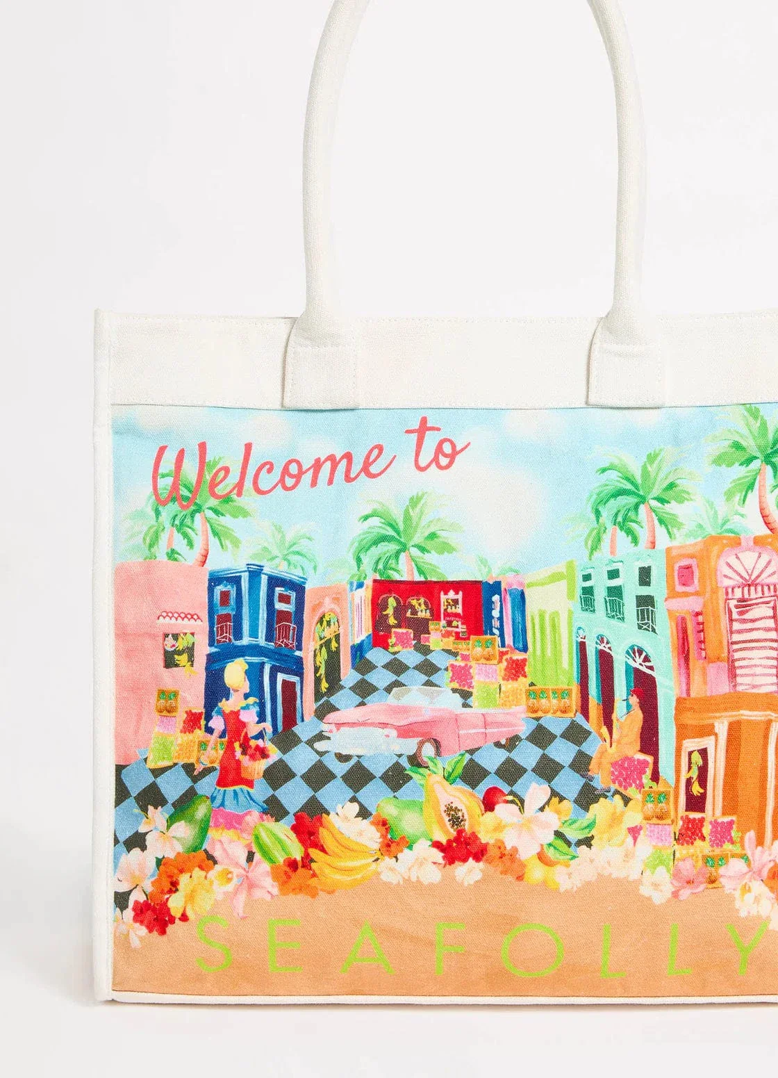 Seafolly Cuba Tote Bag - Turquoise - Image 4