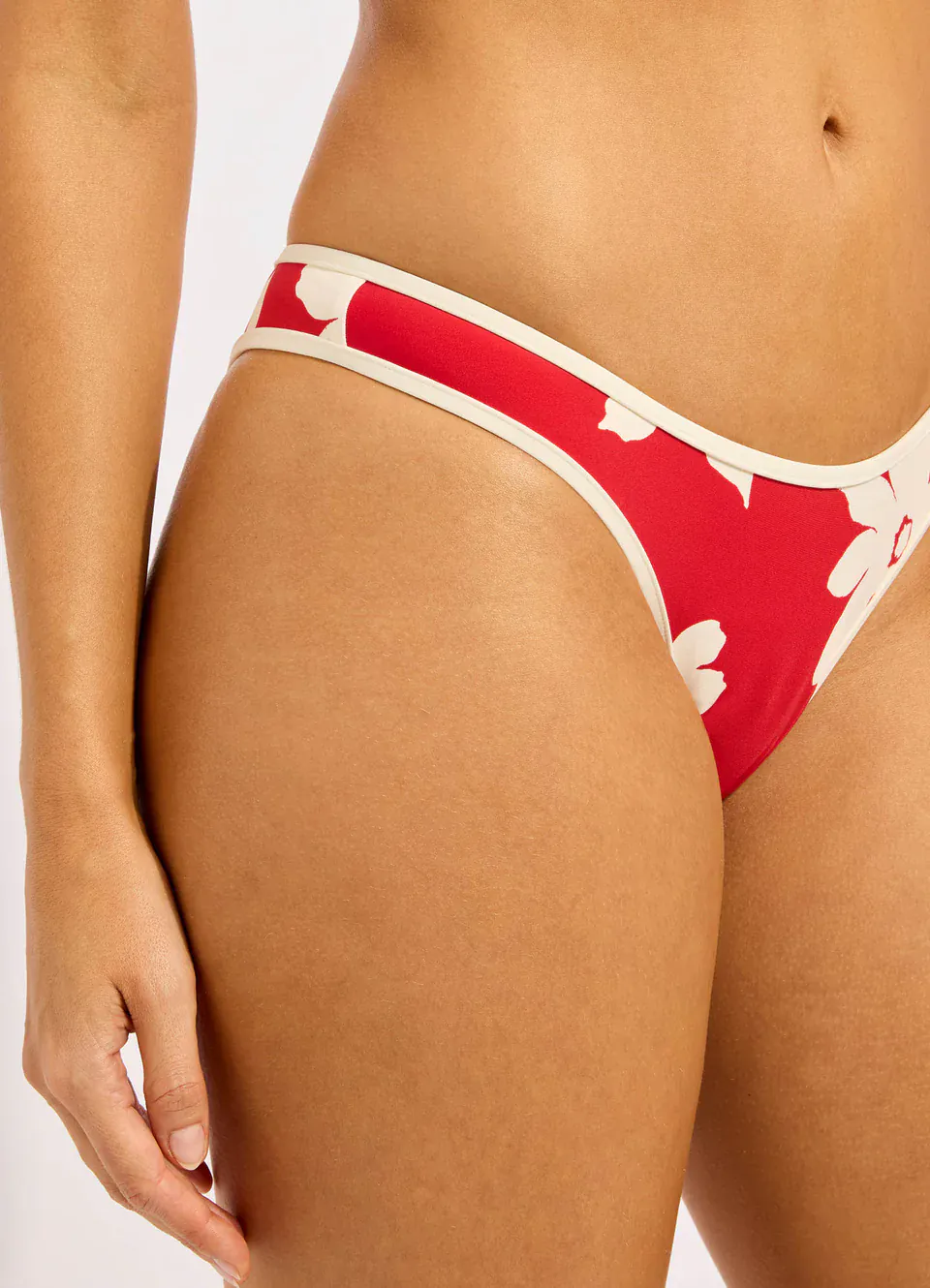 Seafolly Mayflower Scoop High Cut Rio - Cosmo Red - Image 4