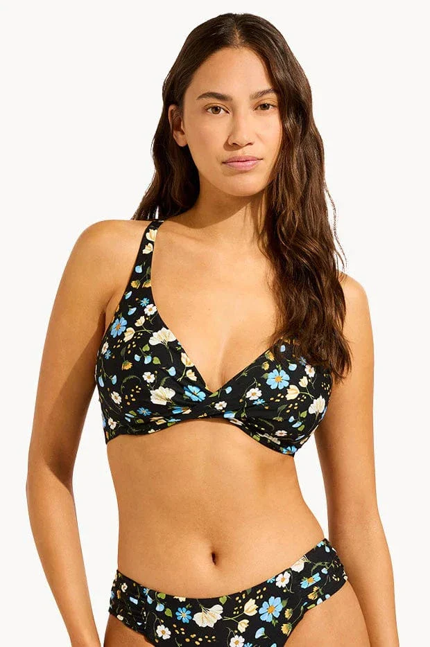 Seafolly Modern Romance Wrap Front F Cup Bra & Hipster Pant Bikini Set - Image 2