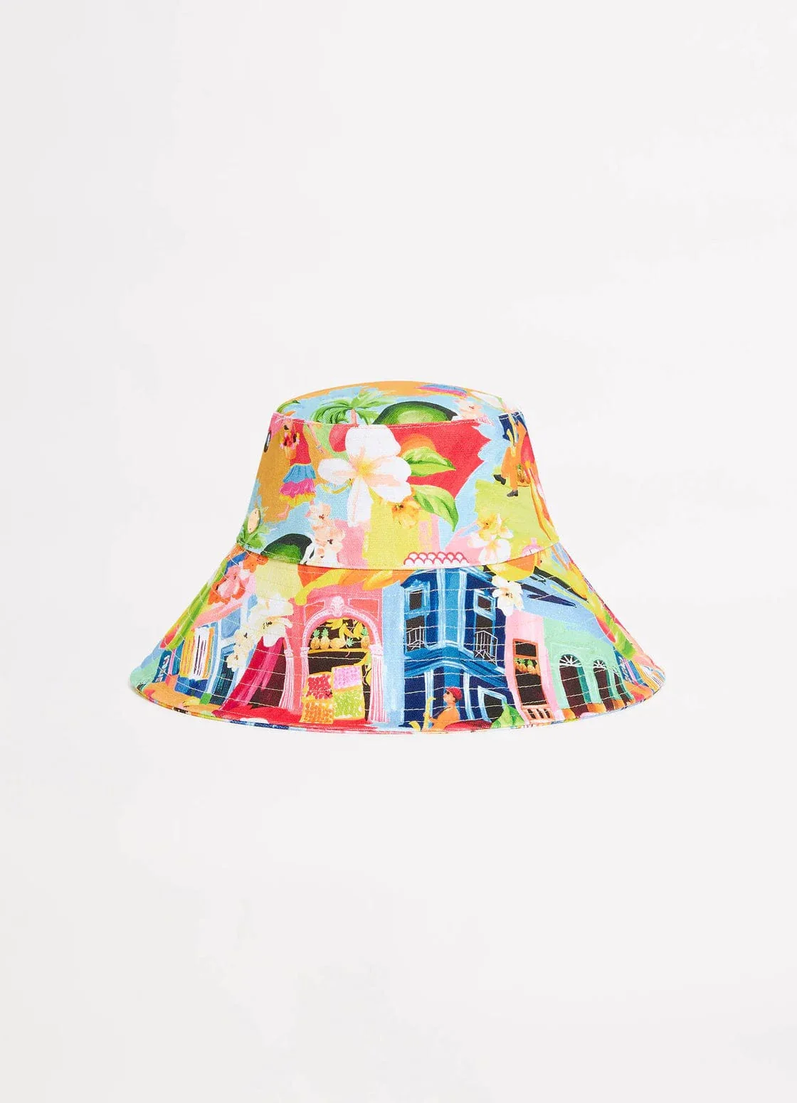 Seafolly Cuba Oversized Bucket Hat - Turquoise - Image 4