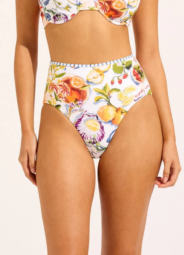 Seafolly Riviera Coast High Waisted Pant - White - Image 2