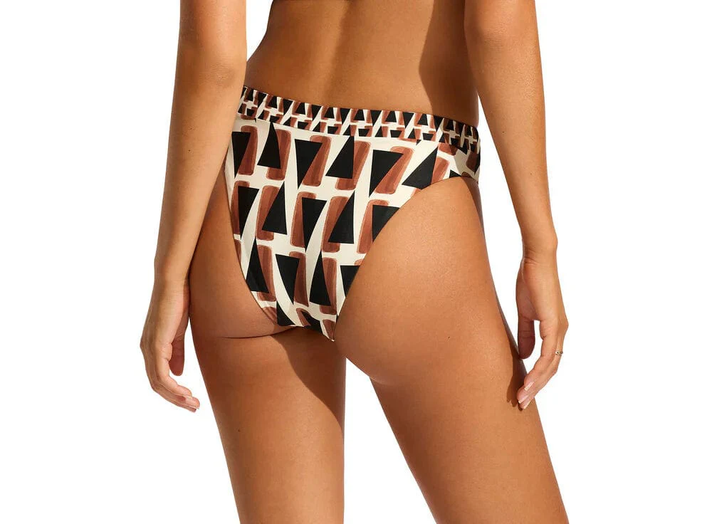 Seafolly Secret Garden High Rise Pant - Black - Image 2