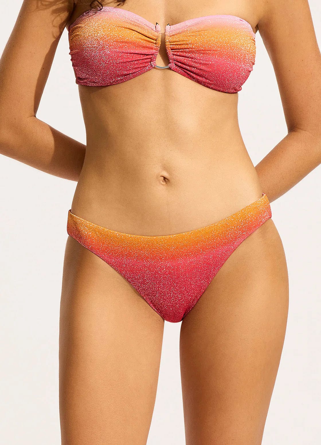 Seafolly Spectrum Hipster Bikini Bottom - Hot Pink - Image 5