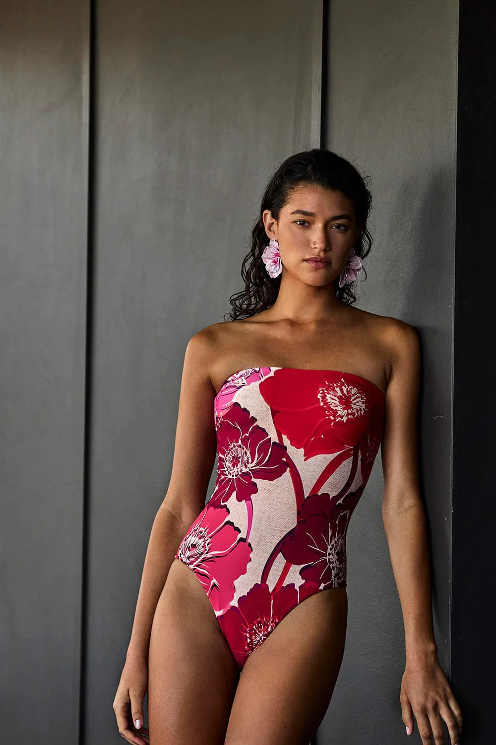 Monte & Lou Shari Bandeau One Piece
