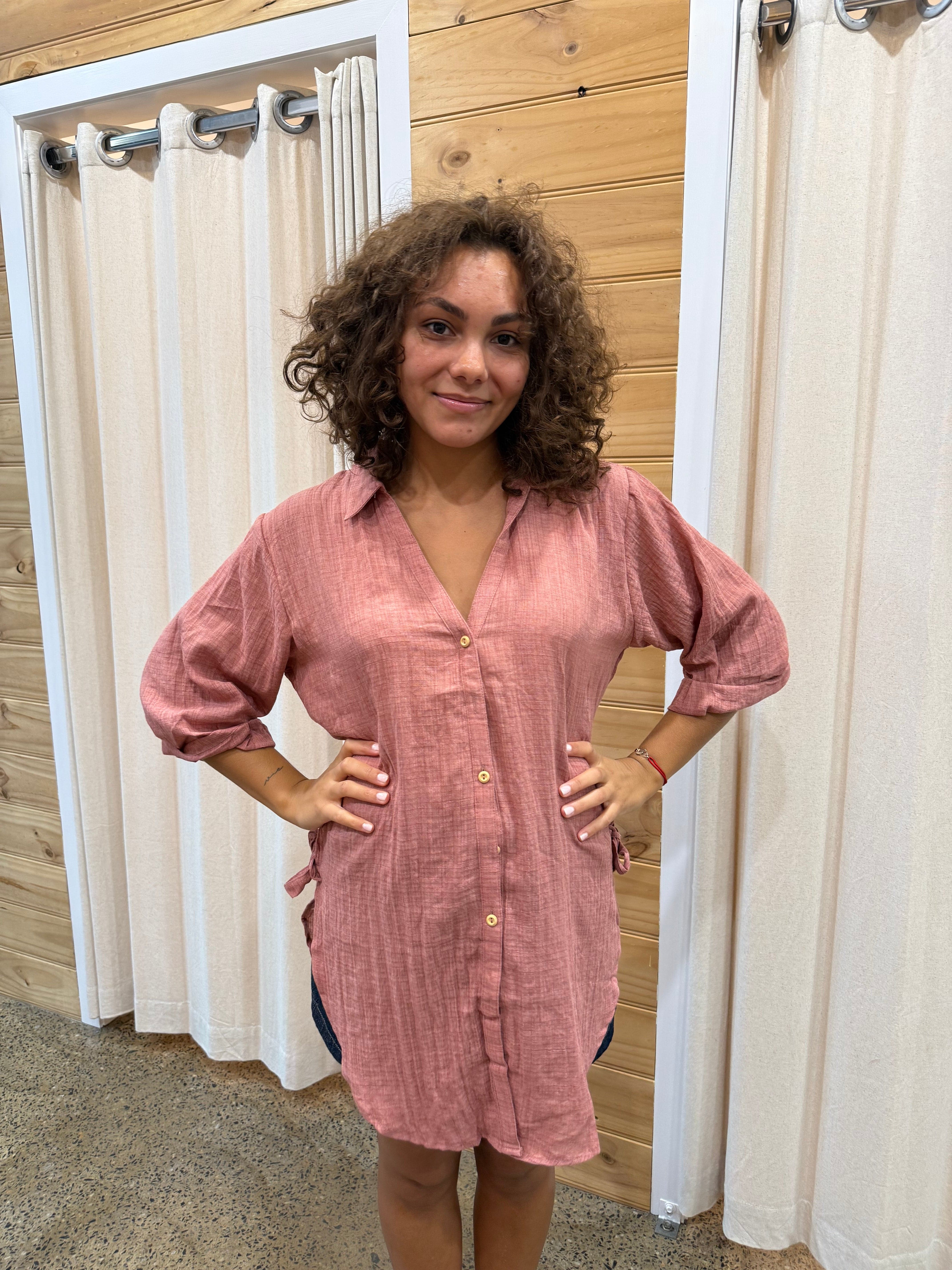 Lorraine Tie Side Shirt - Image 3